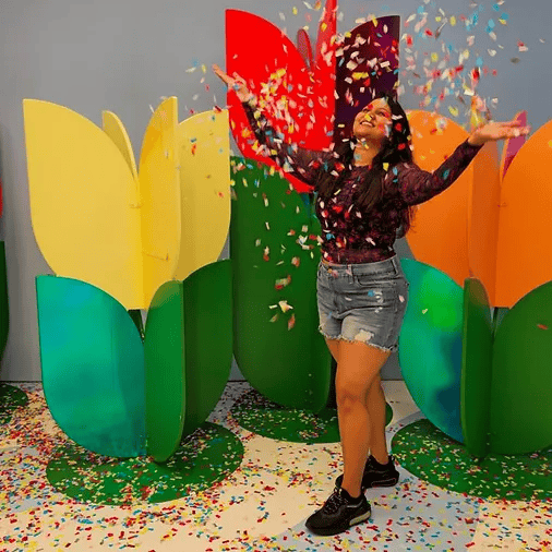A colorful memorable moment